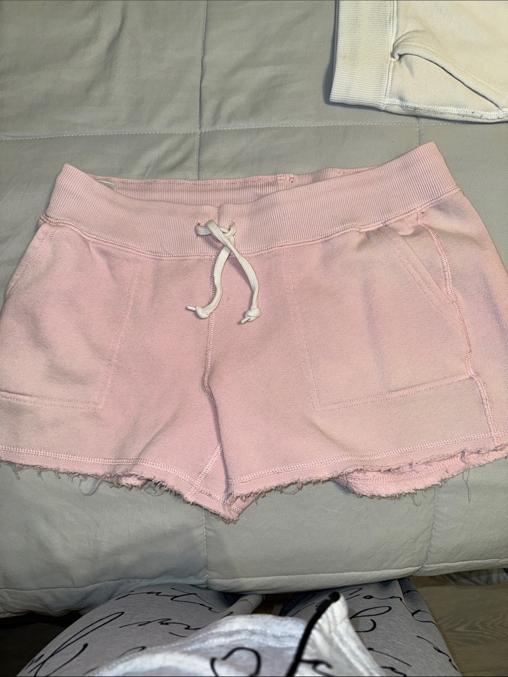 Pink Women's Pull-On Lounge Shorts with Drawstring